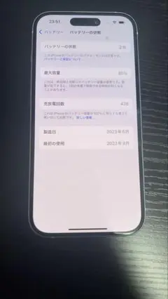 Apple iPhone 15 本体 128GB ブルー