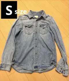 【AMERICAN EAGLE 】アメリカンイーグル デニムシャツ S