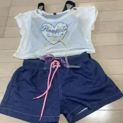 女の子水着とゴグルセット140ぐらい