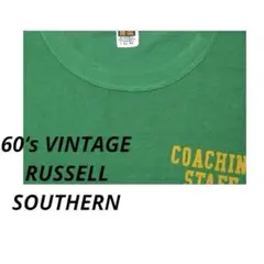 ▪60’s RUSSELL SOUTHERN ビンテージ TEE 黒タグ 緑黄