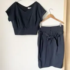 2点セット　Dress Lab ドレスラボ　セットアップ　ブラウス　スカート　M