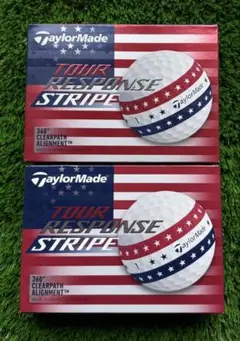 新品未使用品】テーラーメイドツアーレスポンス　ストライプUSA 2ダース