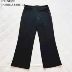 ストラネスガブリエルストレーネ　スラックスパンツ(40)ウール混　フレア　脚長