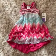 新品　110 ジョナミッシェル　リゾートワンピース　ピンク　ドレス　女の子　南国