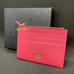正規品 プラダ コインケース カードケース ピンク コンパクトミニ財布