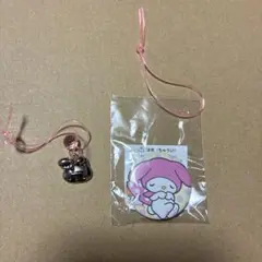マイメロディ 缶バッジ、銀メタル2点セット
