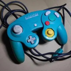 ジャンク❗GC ゲームキューブコントローラー　グリーン　激レア