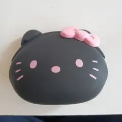 キティ 黒 フェイスシリコンケース サンリオ
