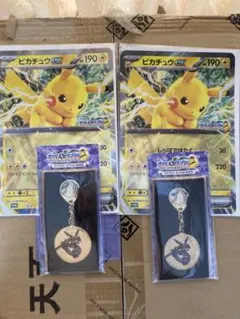 新品未使用　ピカチュウEXカードとメダルセット