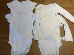 ユニクロ　ロンパース　半袖2枚　長袖2枚セット　90