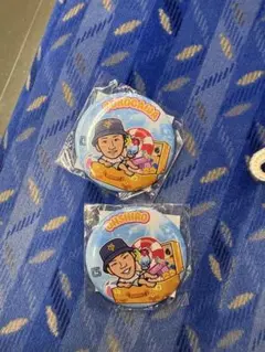 大城　横川　缶バッチ　ジャイアンツ