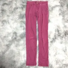 美品✨【HILFIGER DENIM】 パープル スキニーデニム (24) 綿混