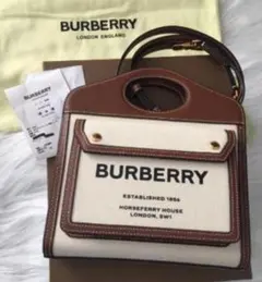 BURBERRY ショルダーバッグ ベージュ/ブラウン