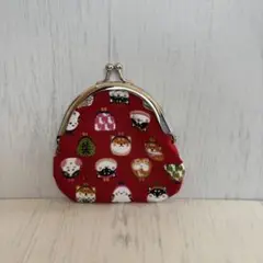 ハンドメイド★がま口・中サイズ【柴犬・おかめとひょっとこ】