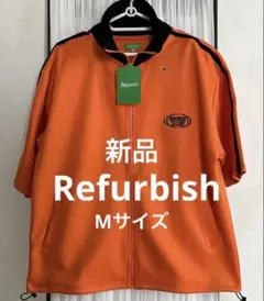 新品　Refurbish 半袖トラックジャケット Mサイズ　オレンジ