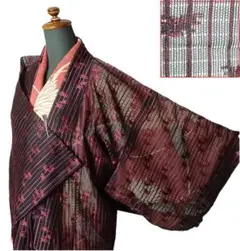 ◆2012◆夏着物　うすもの　おしゃれ着コート　和柄　和装着物　レトロ柄
