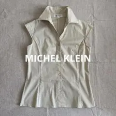 MK MICHEL KLEIN フレンチスリーブ シャツ ブラウス
