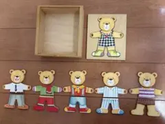 くまさん絵合わせパズル（知育玩具）