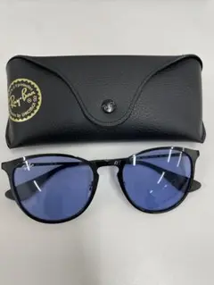 早い者勝ち　Ray-Ban RB サングラス ブラック/ブルー　0.45