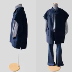 MARNI マルニ 紺 ウール コート ジャケット オーバーサイズ 38