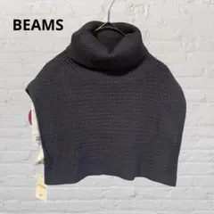新品未使用♡ビームスハートハイネックウォーマー プルオーバー ポンチョ グレー