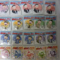 非売品おそ松さんピンバッジ全6種セットダブりあり&全6種中5種計20個まとめて