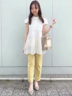 ノエラ　コットンレースチュニック