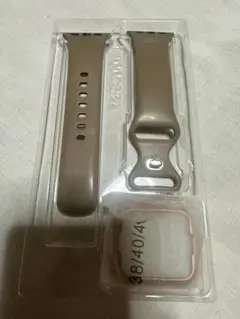 AppleWatch バンド カバー シリコン ブラウンベージュ38 40 41