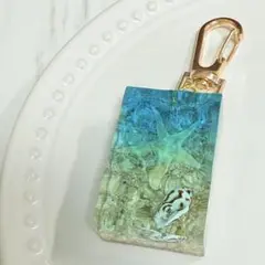 海 砂浜 レジン作品 ハンドメイド Q-8