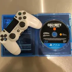 オマケでゲーム付き♪ ソニー 純正品 PS4 コントローラー ホワイト 訳あり