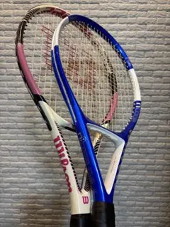 ウィルソン Nコード N4 2本セット 硬式用 テニス ラケット 美品】ウィルソン『NコードN4／NCODE』テニスラケット／G2