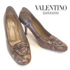 VALENTINO GARAVANI ヴァレンティノ パイソン パンプス 38