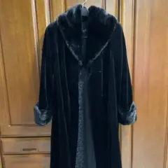 Clair de Lune BY EMBA ロングコートミンクファー 黒 Clair de Lune BY EMBA ミンク ファーコート 最高級 正規品