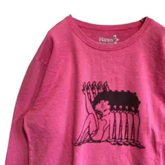 BFHB キャラ スウェット 古着 ピンク ベティ ブープ アメコミ