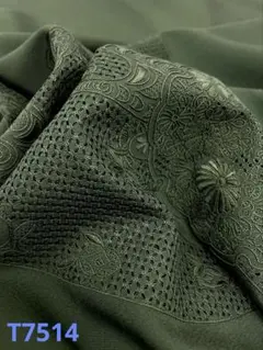 コート地 刺繍 汕頭刺繍 絵羽コート 正絹 反物