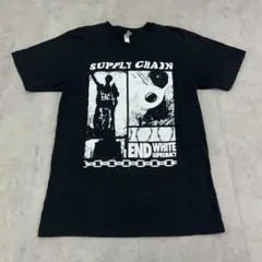 サプライチェーン　鎖　アメアパ　トップス　半袖　Tシャツ　古着　ブラック　黒　M