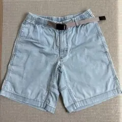 GRAMicci キッズ用 ライトブルー 半ズボン ベルト付き Sサイズ