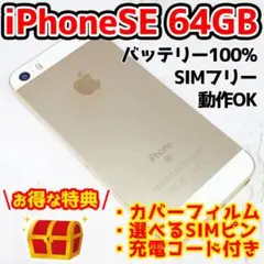 iPhone SE Gold 64 GB SIMフリー 3148