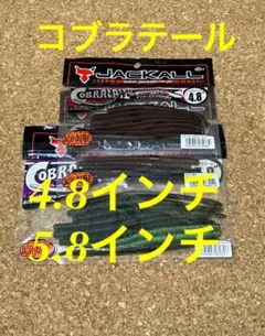 ジャッカル【コブラテール4.8インチ2色・5.8インチ2色アソート】