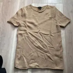 【美品】セオリー　ベージュ カシミヤ100% 半袖ニット S
