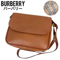 ✨美品✨ バーバリー ショルダーバッグ ノバチェック ホースロゴ 茶色 ブラウン