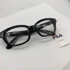 6m102 FILA カジュアル ボックス型メガネ ブラック 新品未使用