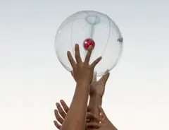 ヒノマール 芯が見えるサッカーボール【新品】