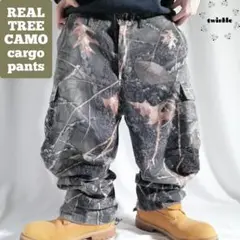 REALTREEリアルツリー ダブルニー 裾絞り カーゴパンツ 古着 B2807