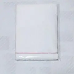 応援タオル ホワイト 赤ライン