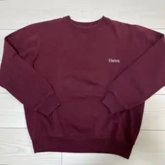 Hanes バーガンディ スウェット Lサイズ