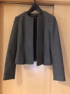 Yoko Chan ノーカラージャケット グレー