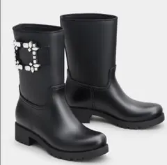 【新品★箱付】ROGER VIVIER レインブーツ 38 ラバーショートブーツ Roger Vivier ROGER VIVIER ロジェヴィヴィエ ショートブーツ