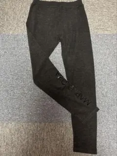 マークアンドロナ ダークグレー ロゴ入り レギンス Mサイズ