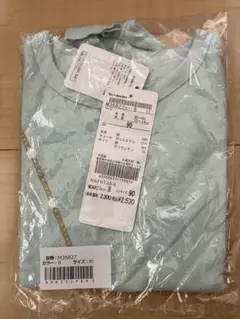 新品marutaka 水色 半袖ワンピース 90サイズ
